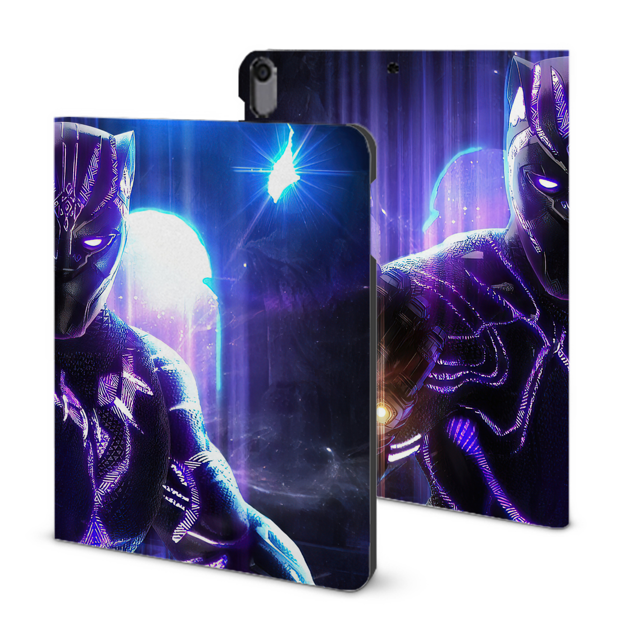 （画像用） アベンジャーズ The Avengers IPad ケース ブック型 PUレザー TPU 耐衝撃 軽量 薄型 ペン収納なし 全面保護 IPad 各モデル対応